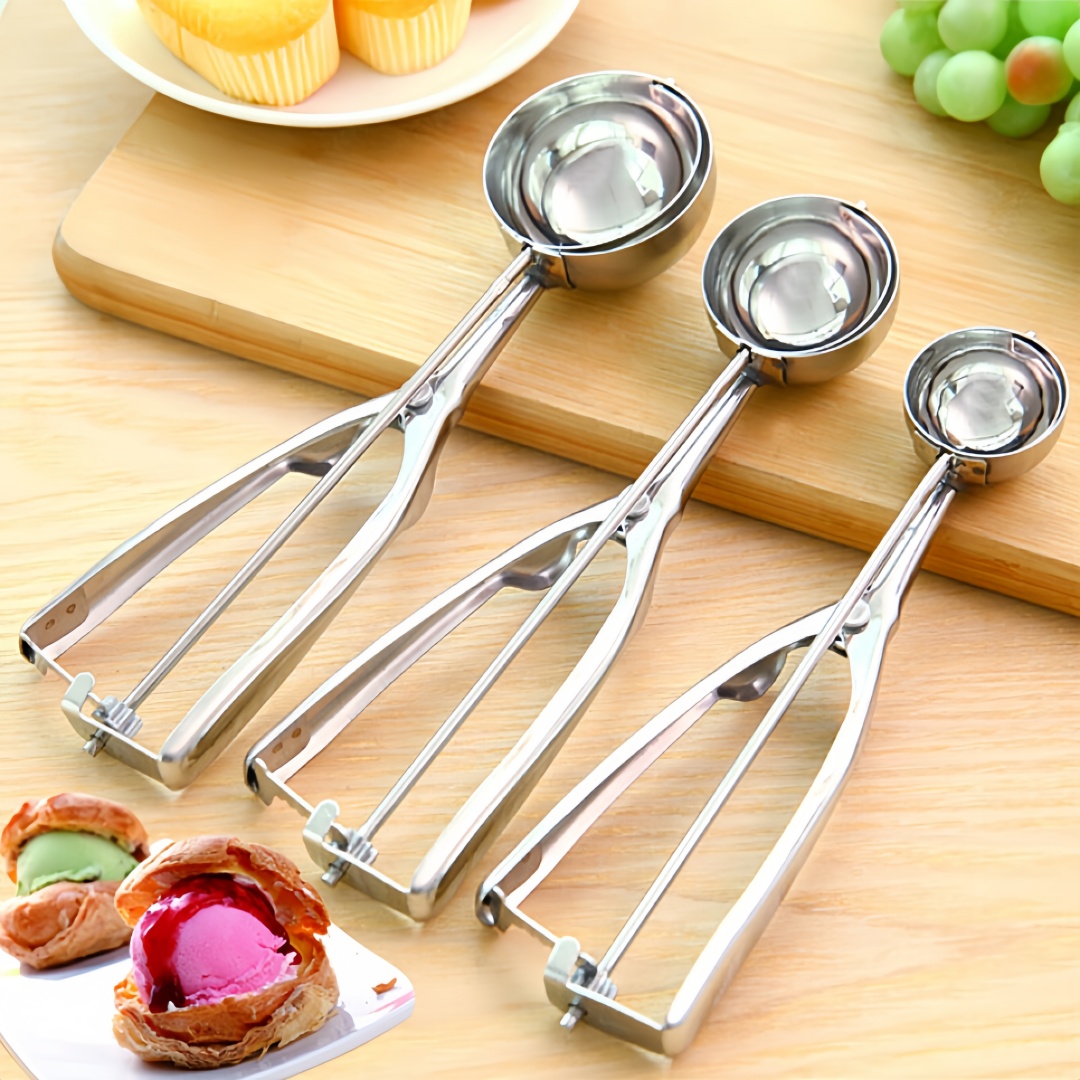 Ice Mold Sphere - Cuchara para helado de acero inoxidable,