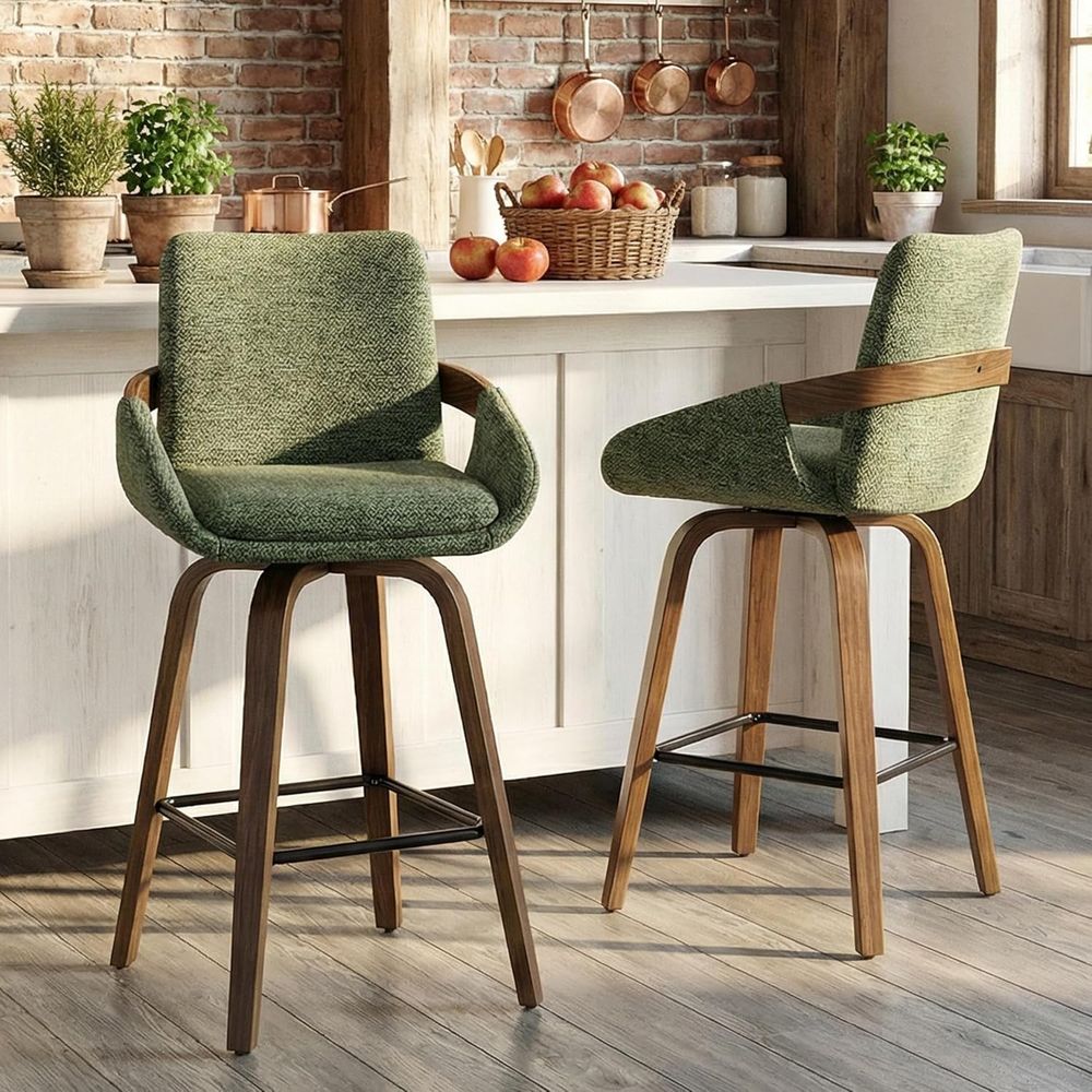 Home Bar Seating - Juego de 2 taburetes de bar